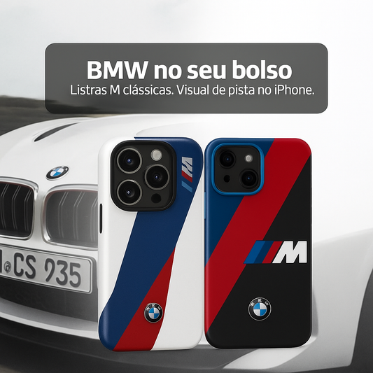 Case Premium iPhone Esportiva BMW Evolut | Compre 1 Leve 2