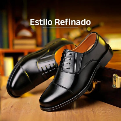 Sapato Masculino de Couro Genuíno Gentlemen’s + Relógio | Frete Grátis Até 23:59